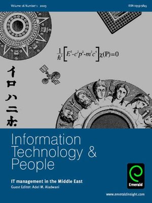 cover image of Information Technology & People, Volume 16, Issue 1